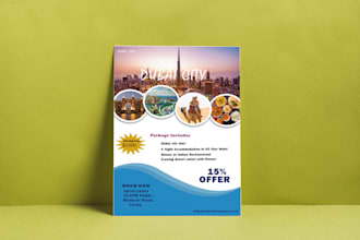 design professional flyer for any events