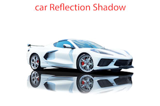 car photo editing and image reflection shadow