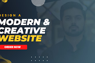 design a creative and modern wordpress website