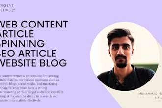 rewrite and spin website SEO blogs