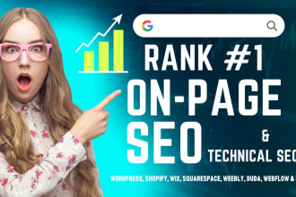 improve website ranking with onpage SEO for wordpress shopify