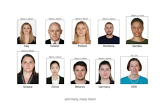 do passport size photos for any country