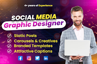 be your monthly social media graphic designer and content creator