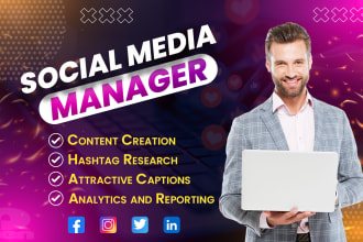 be your monthly social media manager and content creator