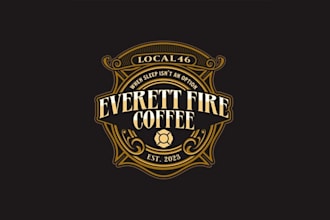 old school fire department looking vintage private coffee