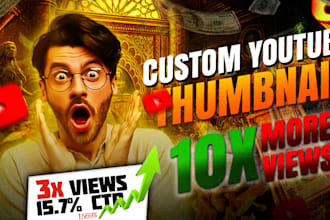 design attractive eye catchy youtube thumbnail