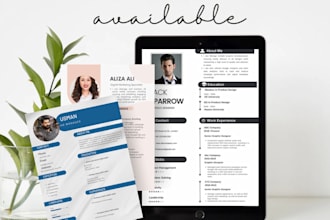 create executive, professional, technical and updated resume and cover letter