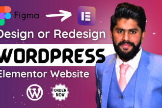 design wordpress elementor website elementor pro expert figma to elementor