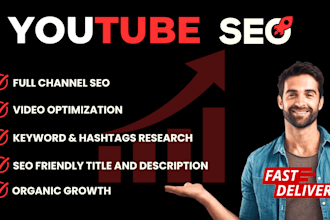 write youtube video SEO title, description and tags
