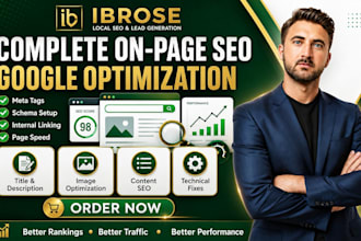 complete on page SEO optimization service for google ranking