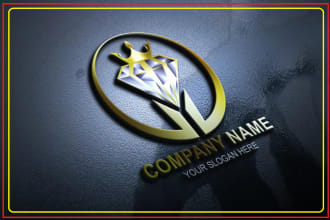 design impressive luxury jewelry logo for you