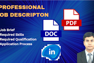 write a flawless job description for any job role