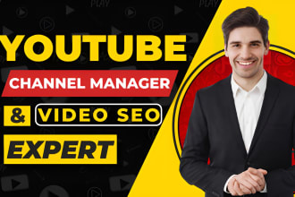 be your youtube channel manager and video SEO expert