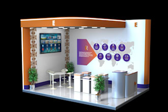 design 3d exhibition stall