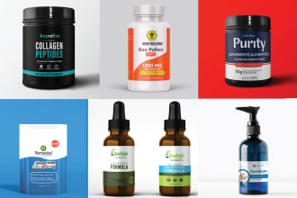 do supplement label, cbd label design