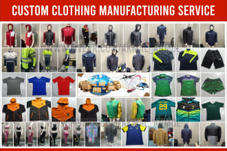 provide custom clothing manufacturing and mockups design