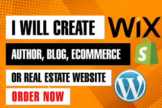 design ecommerce , real estate , blog and ebook author website