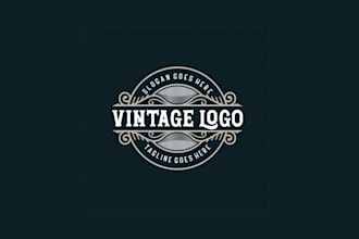 awesome professional steampunk and vintage logo design
