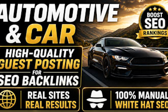 publish high quality guest posts on pure auto or car sites