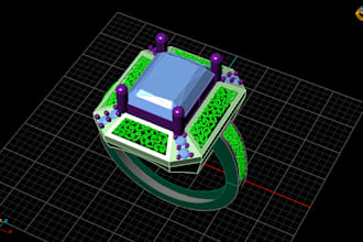 create 3d jewelry design professionally for 3d printing jewelry cad dream