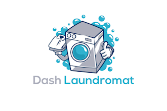 do modern laundry logo design
