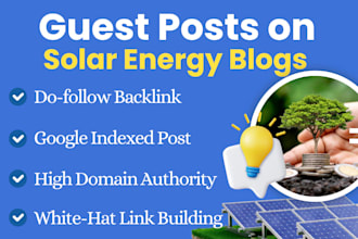 guest post on solar energy, green energy, tech blog