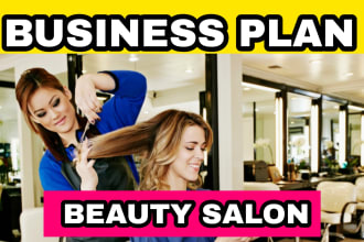 write a beauty salon business plan, proposal, pitch deck