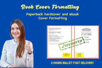 fix and format book cover for any platform in 2 hours