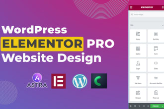 be your elementor expert and design wordpress by elementor pro