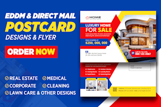 create real estate eddm postcard direct mail eddm flyer and brochure design