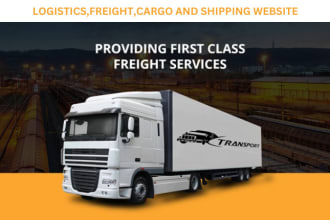 build a logistics, trucking, or freight website on wordpress or wix