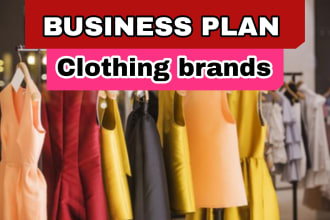 write perfect business plan for clothing line, brand fashion