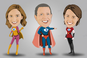 draw you as a superhero character