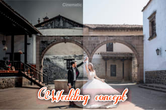 edit profesionally your wedding photo with highly retouch