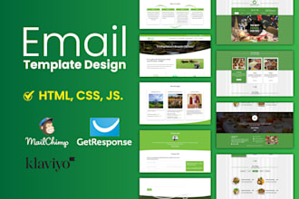 design mailchimp newsletter email template with htm5