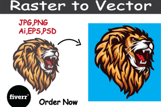 professional vector tracing, redraw logo with fast delivery