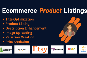 seo optimize and upload product listings on amazon and ebay to boost sales