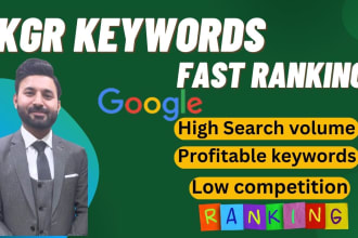 do kgr keyword research for SEO