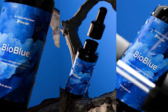 make realistic 3d cbd mockup, cbd hemp, cbd bottle