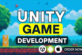 develop unity mobile game, publish to android and ios, 2d and 3d