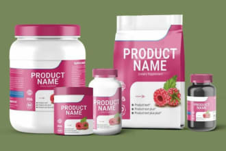 do 3d photo realistic supplement mockups for amazon websites