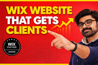 build wix responsive website for startup, small business and personal brands