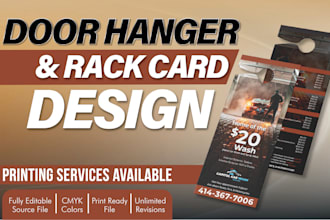 do custom door hanger and rack card design services for maximum impact