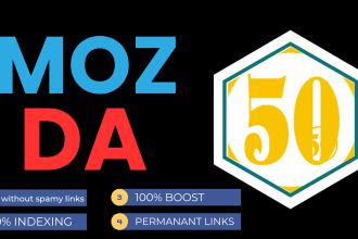 increase domain authority moz da 50 with zero spam score boost your ranking now