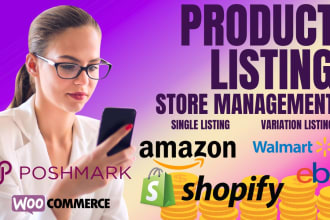 do amazon walmart ebay wayfair product listing upload and data management