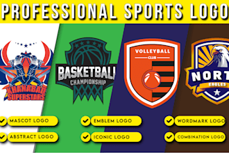 create a dynamic sports logo for your team or league