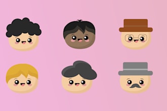 draw cute characters doodle illustrations