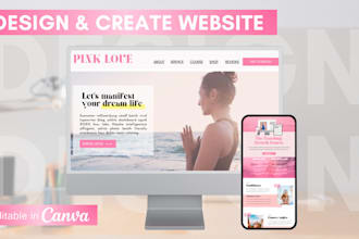 create an amazing website with canva, and a free domain name
