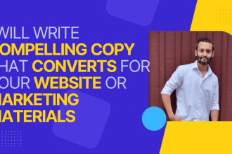 write compelling copy that converts for your marketing materials