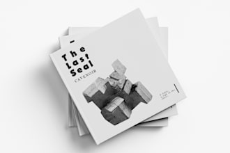 create a minimalist book cover